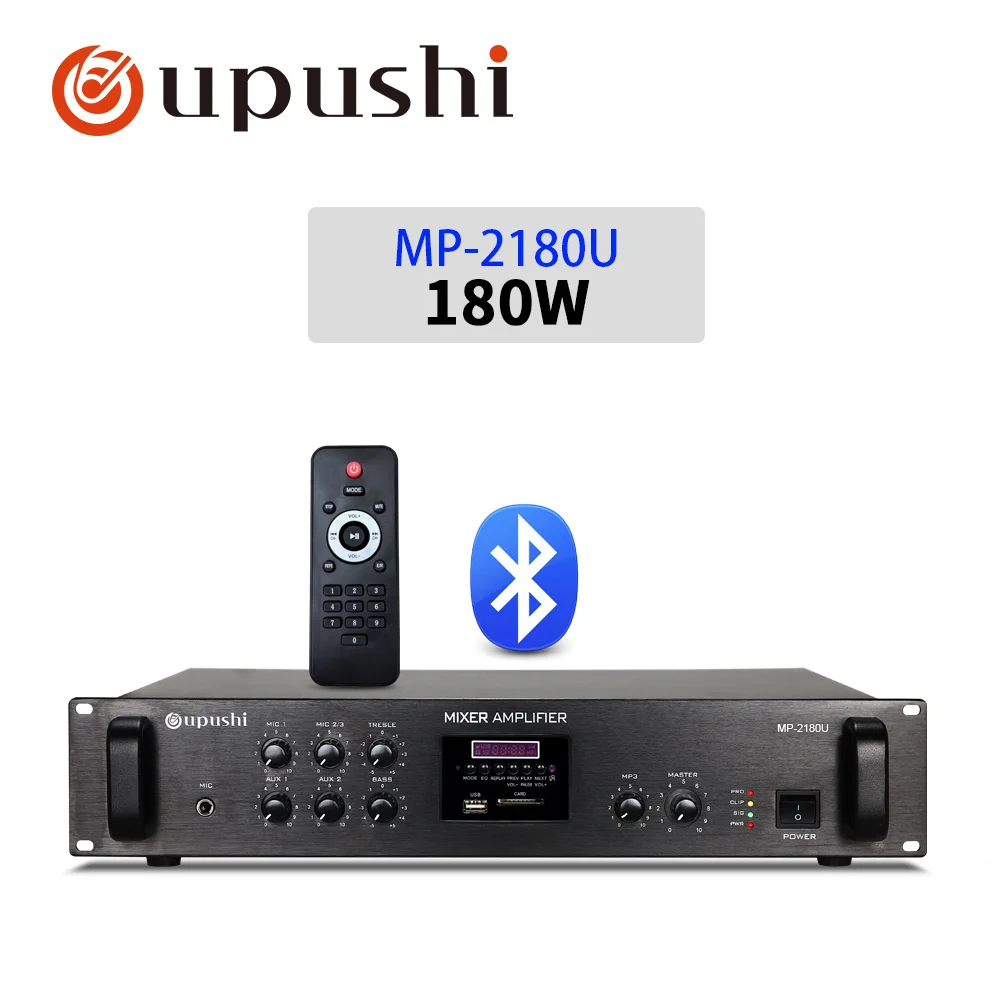 Oupushi Professional bluetooth broadcast amplifier support USB/CD card playback | Home Theater Amplifiers