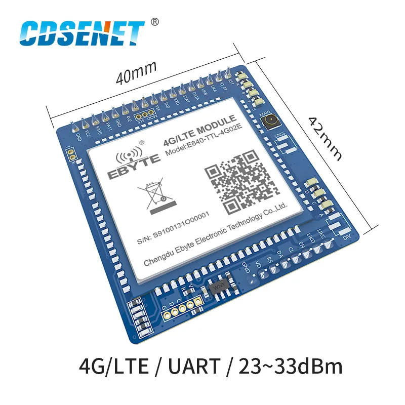 E840-TTL-4G02E 4 аппарат не привязан к оператору сотовой связи IPX Интерфейс TTL UART