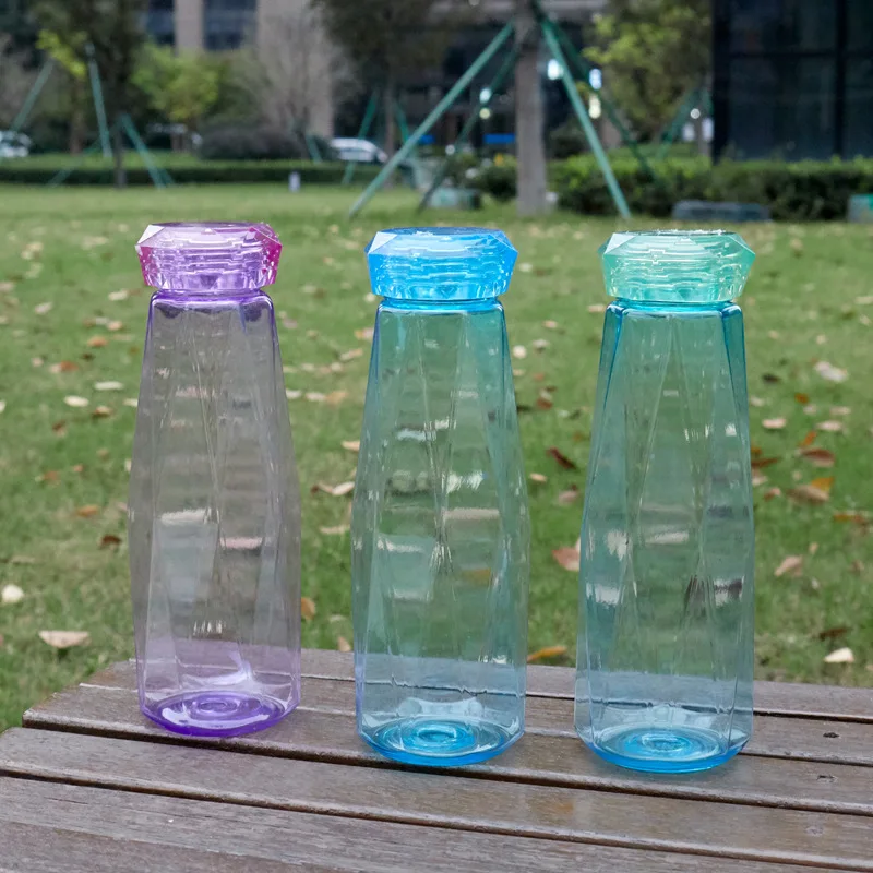 

Net Red Diamond Plastic Large Capacity Transparent Outdoor Sports Water Creative Personalized Color Handy Gift Cup Capacit600ml