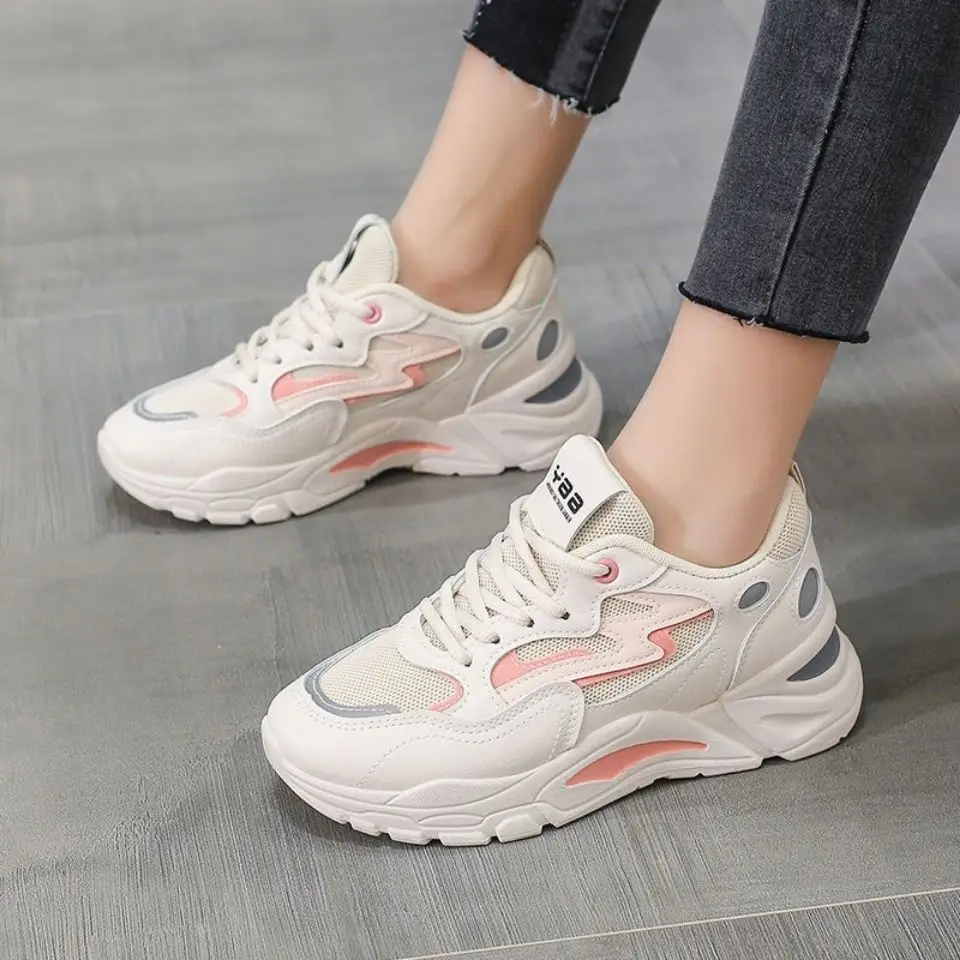 

Мужские сетчатые кроссовки, легкие белые кроссовки для студентов, весна-лето 2021