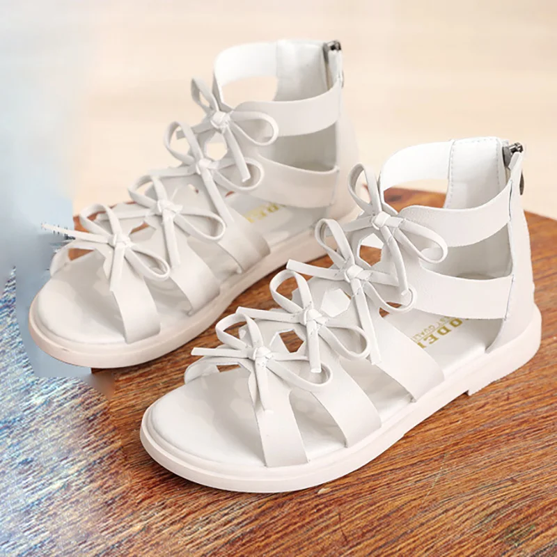 Ботинки детские с бантом модные пляжные сандалии мягкой подошвой Классическая