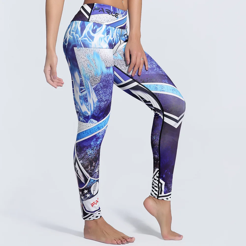 3D печатных фитнес пуш ап леггинсы женские спортивные Готический единорог Радуга