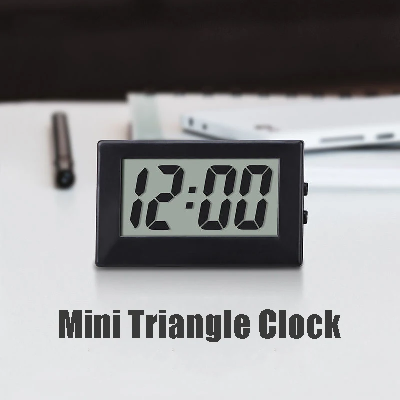 

Triangle Digital Table Clock Watch Simple Mini Clock Portable Household Ornaments Desktop Decor Kids Bedroom Decoration Clock