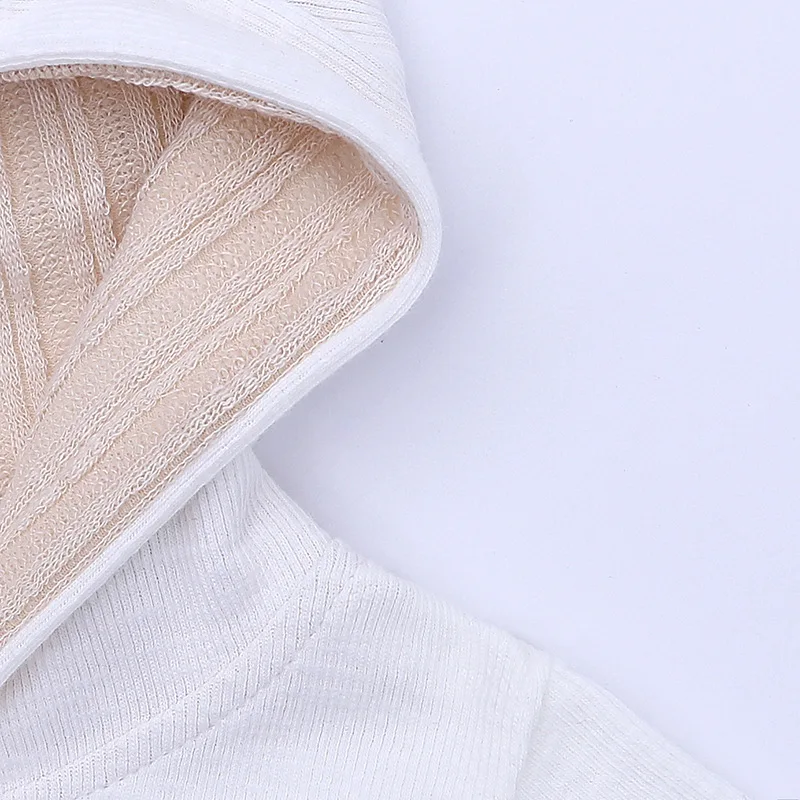 Белые детские хлопковые комбинезоны на молнии для новорожденных мальчиков и