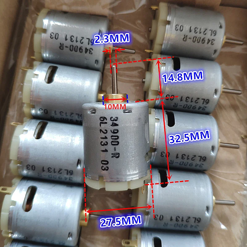 Абсолютно и JOHNSON 365 двигатель постоянного тока высокой скорости двигателя 12V 12800 об/мин 27,5*32,5mm щетка углеродная мотор