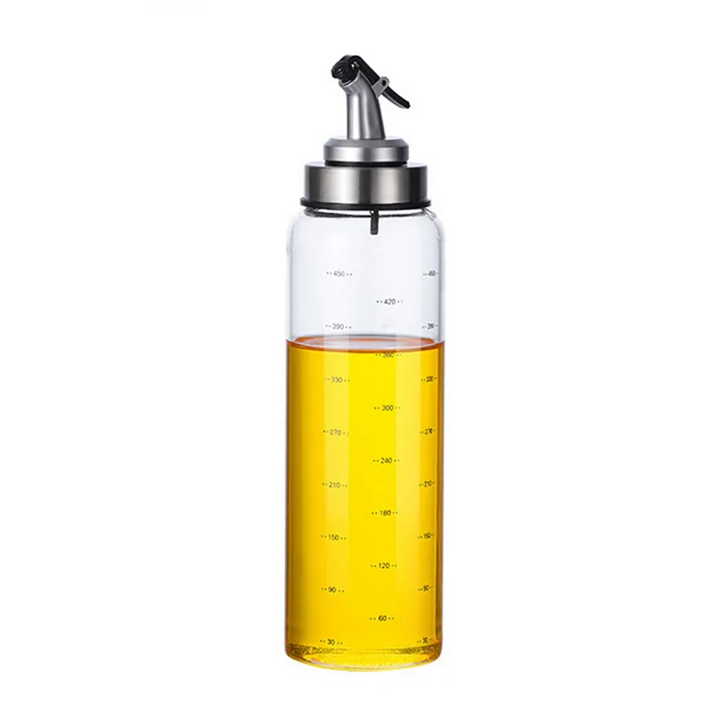 500ml Hoomall дозатор масла стеклянный распылитель масла горшок масляный насос спрей тонкая бутылка оливковая банка для приготовления уксуса бутылочный носик кухонная посуда - Цвет: 500ml