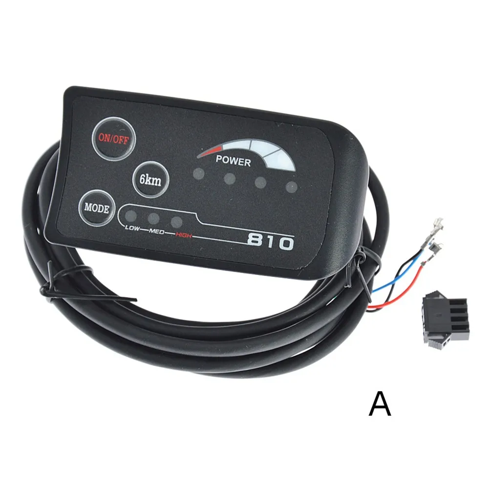 

Ebike Monitor 24V/36V/48V 810 LED Battery Indicator Electric Bicycle Intelligent Control Panel Display