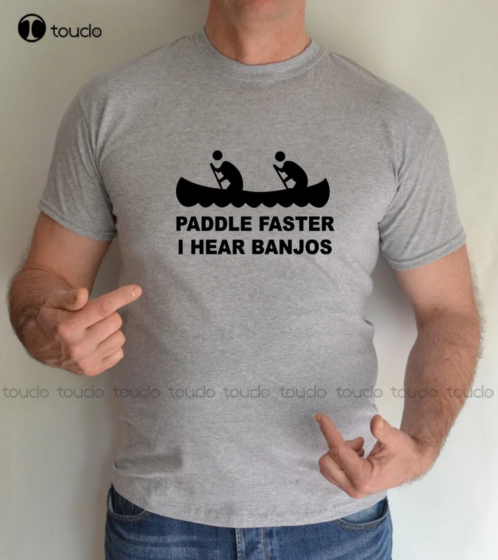 

Модная летняя прямая футболка из 100% хлопка с надписью «I Ears Banjos», «Fun», футболка на заказ, унисекс, для подростков