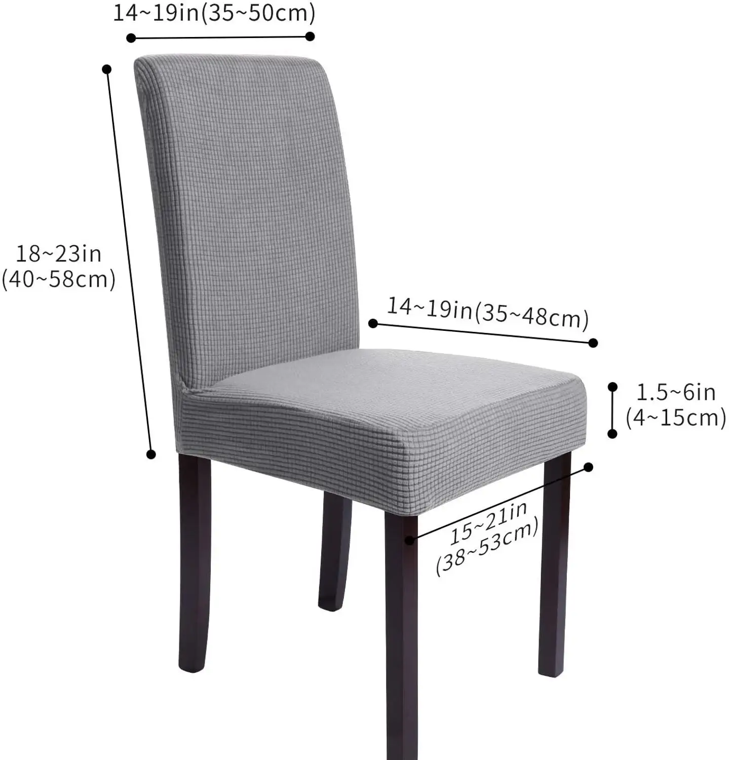 Съемный моющийся чехол для обеденного стула супер подходящий эластичный сиденья