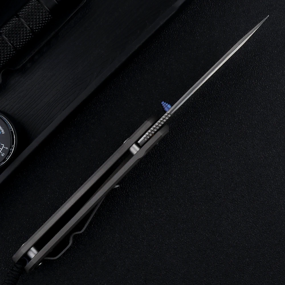 OEM Sebenza Складной нож лезвие из Дамасского VG10 титанового сплава ручка уличный для