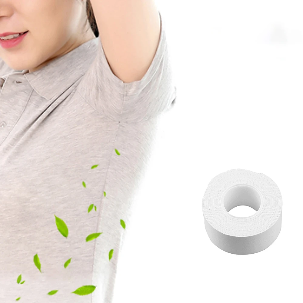 

1 Roll 3*0.3m Disposable Underarm Sweat Pads Soft Armpit Absorbent Sticker Clothes Collar Anti Dust Pads Self Adhesive