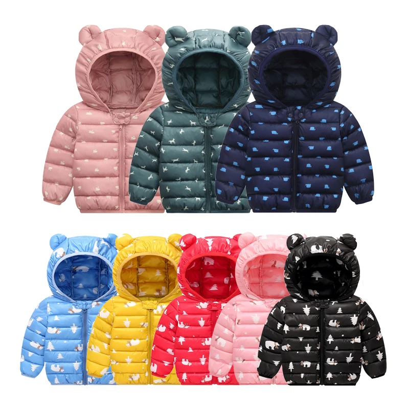 Зимняя куртка на молнии с капюшоном Пальто для мальчиков и девочек Теплые куртки