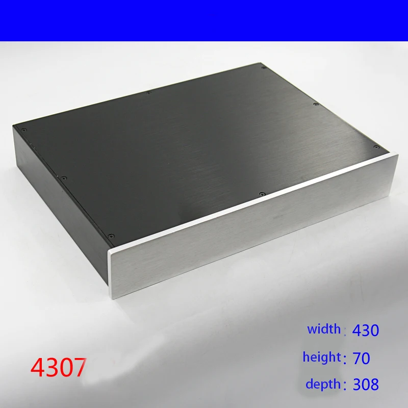 

430*70*308MM All Aluminum Amplifier Chassis BZ4307 DIY Box Amp Enclosure Preamp DAC Chassis Amplifier Case Shell