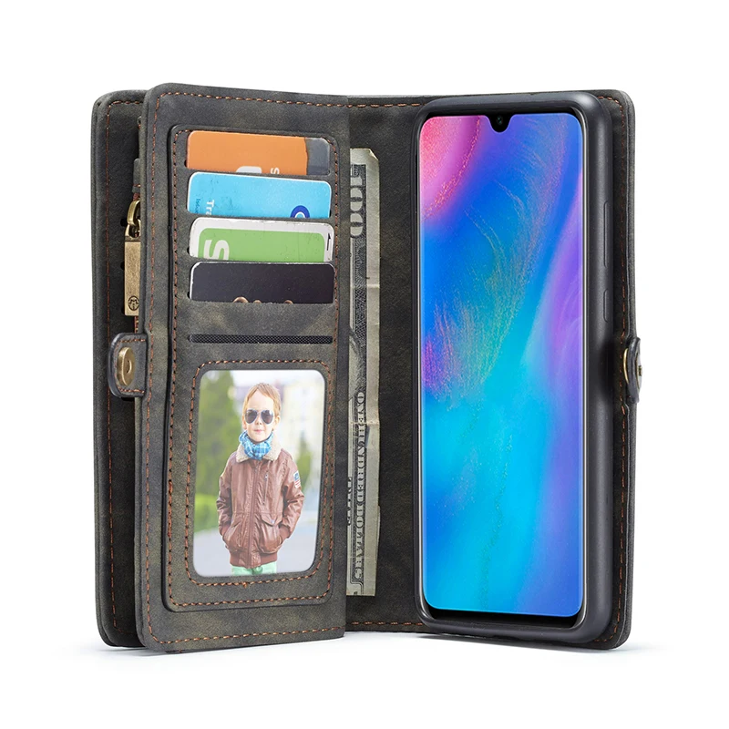 Чехол книжка для Huawei Mate 20 P20 P30 Pro кожаный съемный чехол кошелек карт Lite подставка