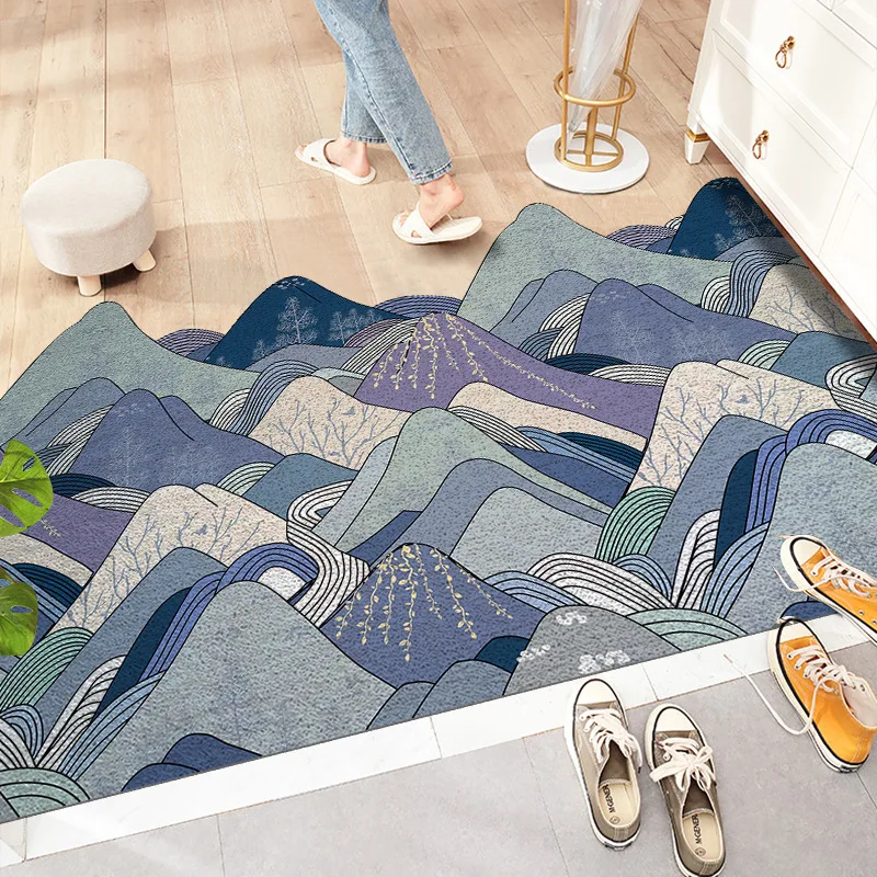 printed pattern doormat carpet home living room bedroom bathroom hallway entrance doormat non slip dust proof floor mats carpet free global shipping