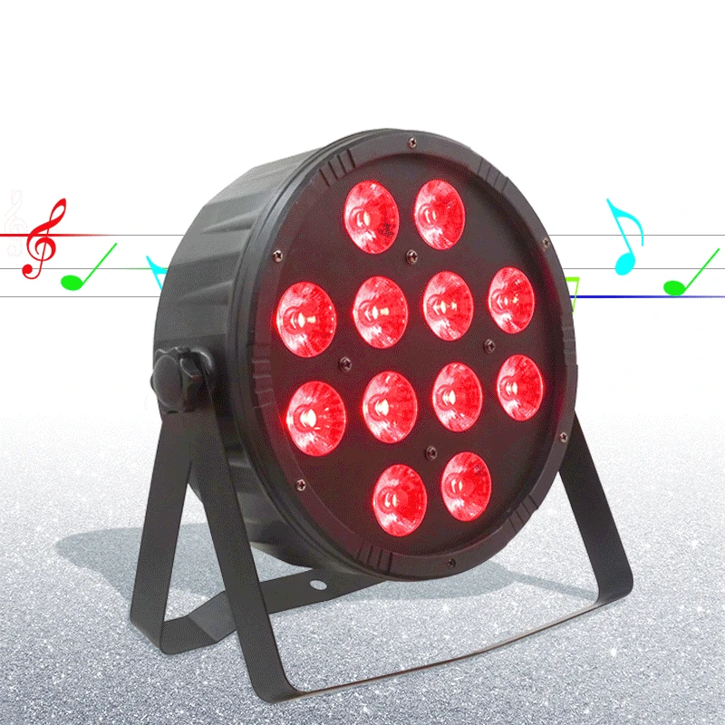 2pcs/lots 12x12W led Par lights RGBW 4in1 12*12w ABS material flat par dmx512 disco professional stage dj equipment | Освещение