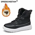 Ботинки женские зимние водонепроницаемые Rimocy, с хлопковой подкладкой, на нескользящей платформе, размера плюс, 42