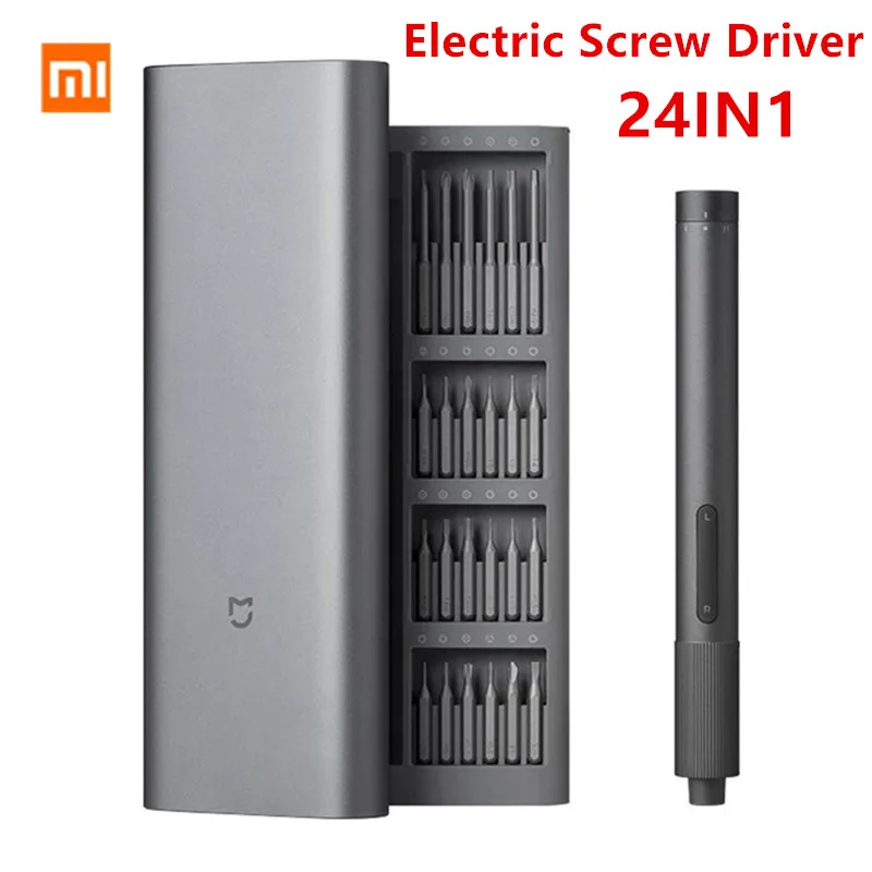 Набор прецизионных электрических отверток Xiaomi 2 зубчатых момента 400 винтов 1 Type-C