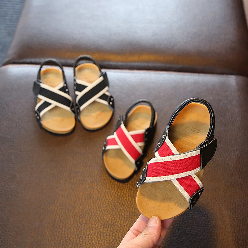 

2021 New Boys Sandals Summer Sneakers Kids Shoes Infantil Boys Beach Sandals Casual Fashion Soft Flat Shoes Littie Size 21-30