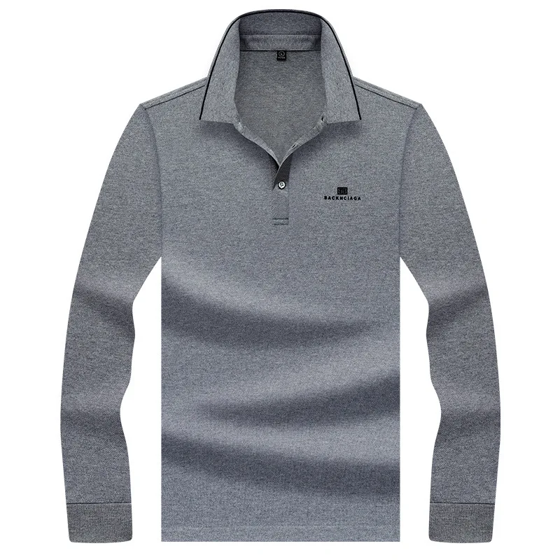 

men's Long sleeve polo shirt New poloshirts plus size YP8976