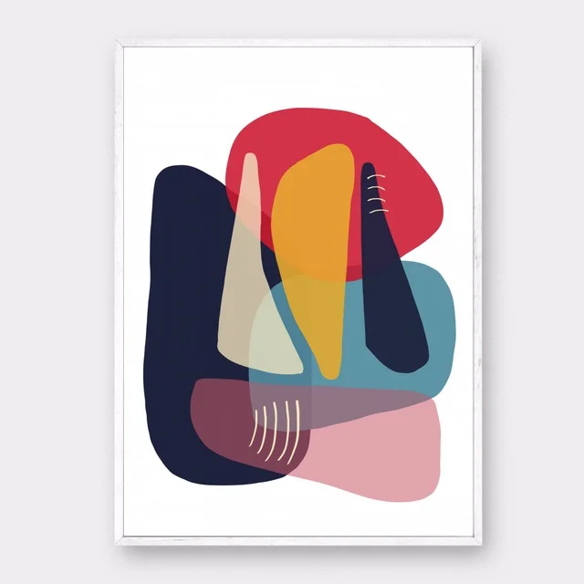 Минималистичный Современный художественный постер естественных цветов