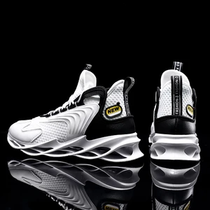 Мужская Легкая беговая Обувь с лезвием, ударопрочные дышащие мужские кроссовки, увеличивающие рост, для ходьбы, для спортзала, Мужская мягкая удобная обувь