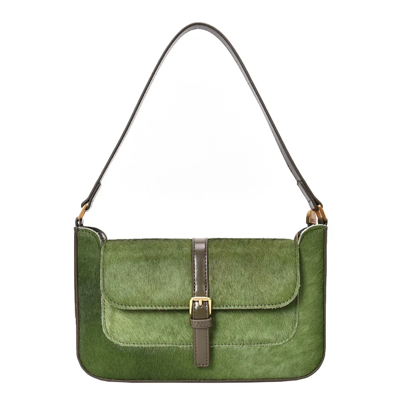 

Hong Kong-Style Vintage Baguette Bag 2020 Spring and Autumn Korean Fashion Women's Shoulder Bag Simple Handbag Women'sCrossbody