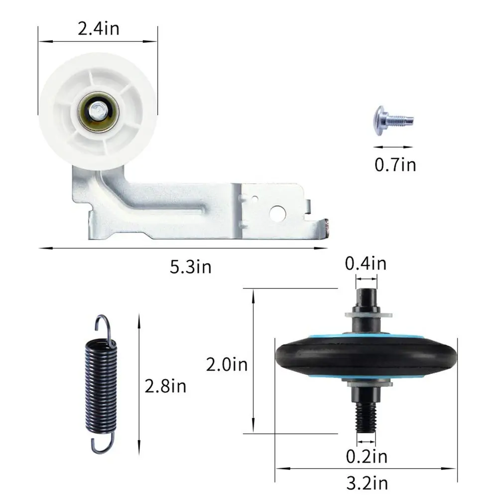 

Dryer Repair Kit For Samsung Low Noise Dryer Repair Kit High Compatibility Strong Wear-resistant Dryer Belt Dual-bearing Roller