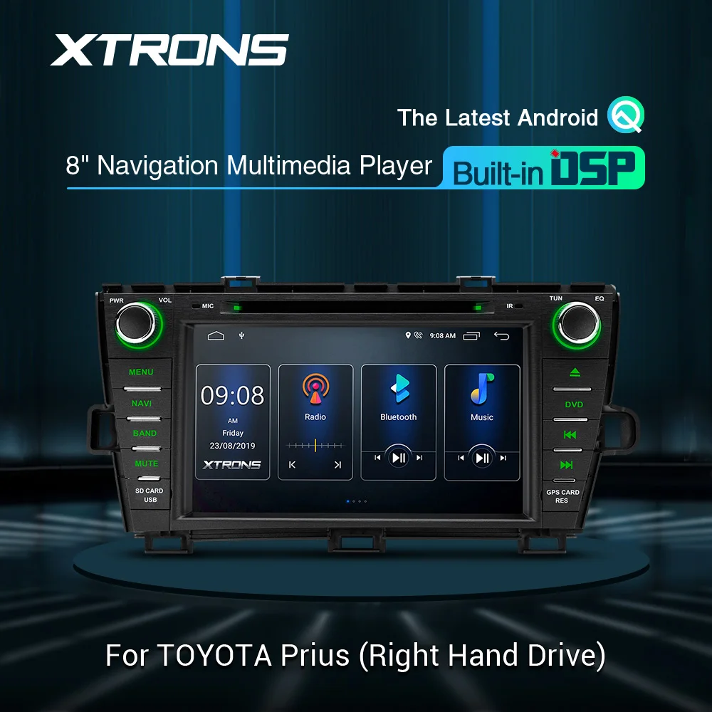 Xtrons8 'ɺndroid Q DSP автомобильный мультимедийный DVD-плеер с GPS-навигацией радио для