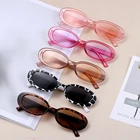 Солнцезащитные очки UV400 женские в овальной оправе, небольшие Поляризационные солнечные аксессуары в стиле ретро