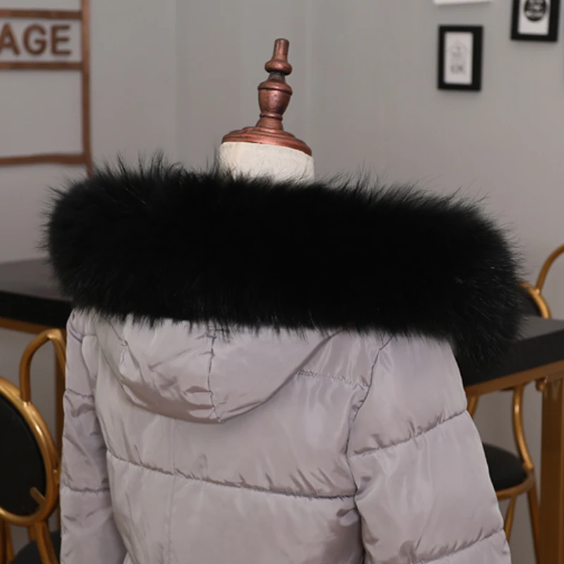 

Jkp new 100% real raccoon fur collar women's Plush wool fashion warm comfort scarf coat collar women's hot-selling shawl