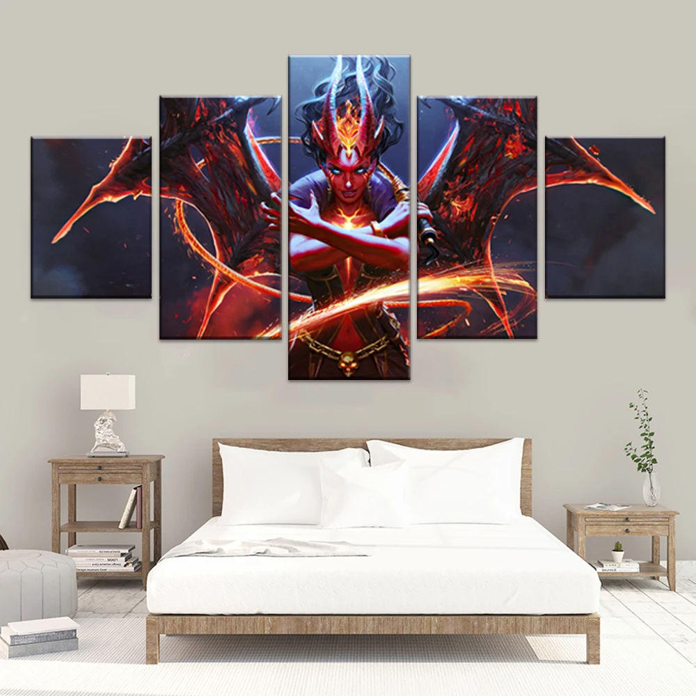 5 панелей королева боли Аркана дота 2 превосходство рисунка по игре плакаты