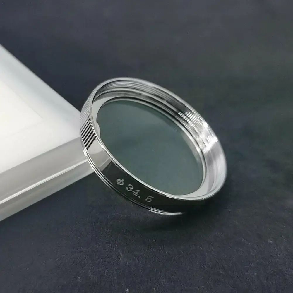 

Coated Uv Lens Suitable For 34.5mm Filter Small Aperture Lens Filter Ring Frame Silver K7b1