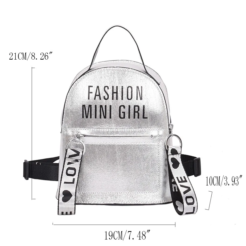 

Women's Ladies Girls Fashion Girls Letter Shoulder School Handbag Backpack Bags Mochila Mujer rugzak vrouwen#30