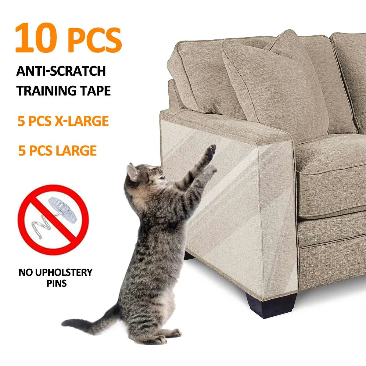 10pcs/lot Couch Cat Scratch Guards Mat Scraper Cat Tree Scratching Claw Post Paw Sofa Protector For Cats Scratcher Pet Furniture