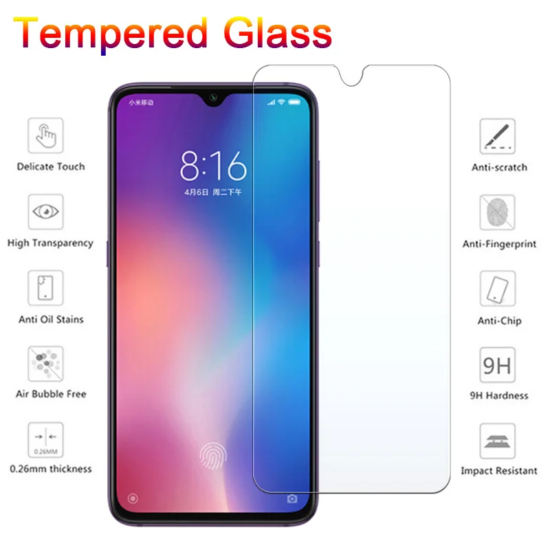 Защитное стекло 9H HD для Xiaomi Mi 6 5 4 4C 4i 3 2 закаленное | Мобильные телефоны и