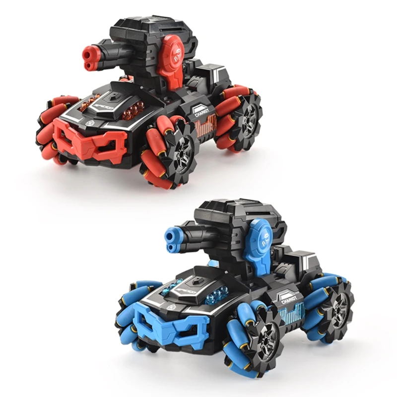 

360Flip 2.4GHz Racing Drift RC Stunt Car Mini RC Tank Military with Gravity Sensing Control Water Bomb