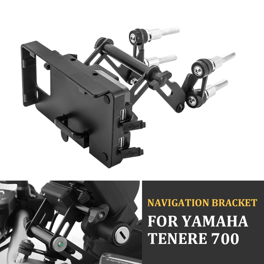 

For YAMAHA Tenere 700 T7 T700 XT 700 Z Motorcycle Adjustable Extend Stand Holder Mobile Phone GPS Navigation Bracket XT700Z