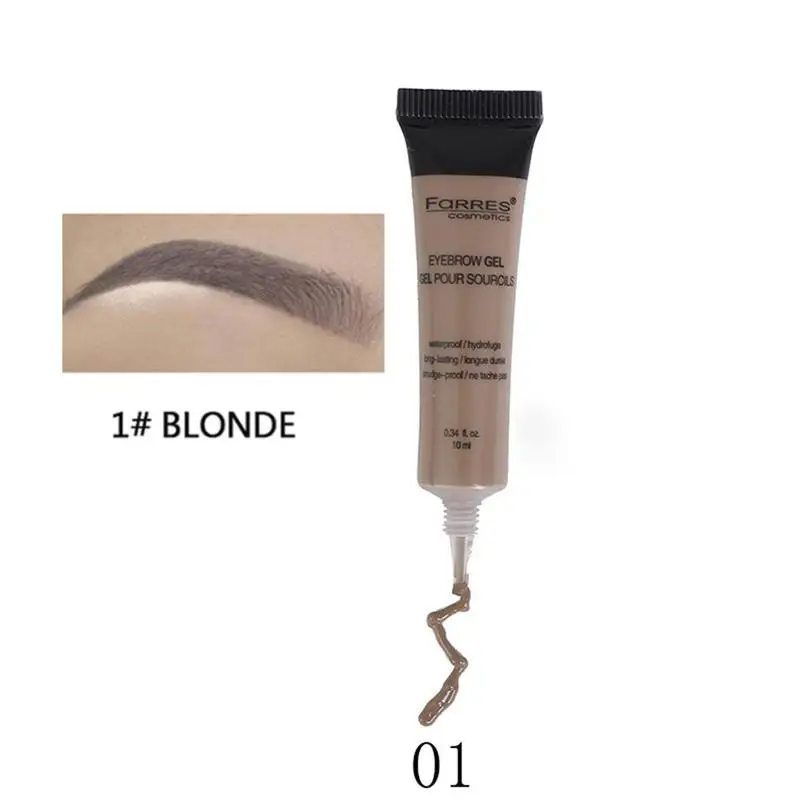 Натуральный 6 цветов жидкий крем для окрашивания бровей Набор водостойкий