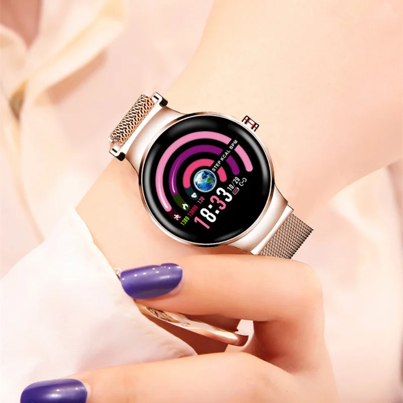 H5 Смарт часы для женщин модный фитнес браслет мульти спортивный режим управление
