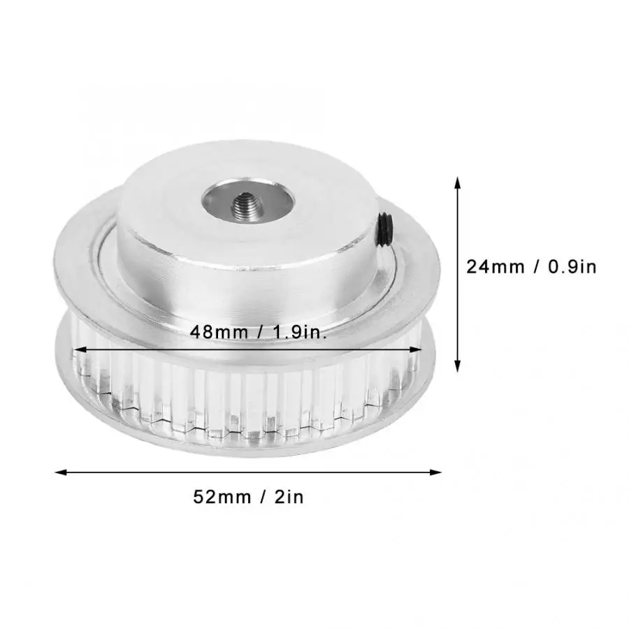 Синхронное колесо 30 зубьев XL Тип Алюминиевый ременный шкив механические