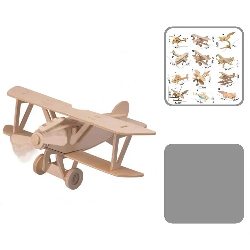 

Wide Application 1Set Delicate Aircraft 3D Puzzle Jigsaw Toy Safe Jigsaw Toy Develop Patience for Creation