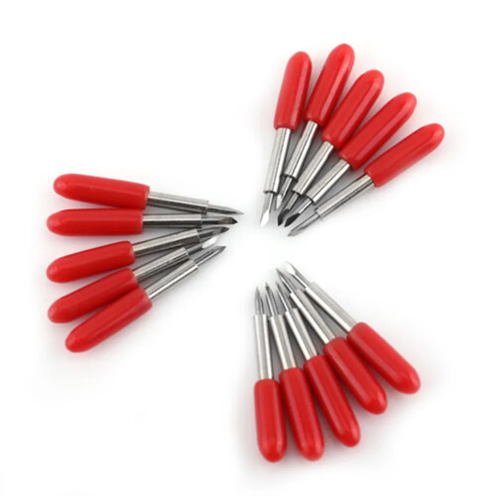 

15pcs 45 Degree Cutting Plotter Blade Cemented Carbide For Roland Vinyl Cutter For Color Adhesive Media Standard Vinyl