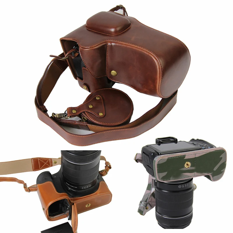 Из искусственной кожи чехол Камера сумка для цифровой однообъективной
