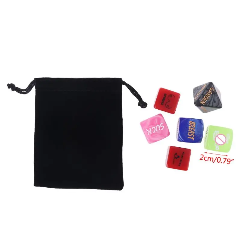 

6 шт./компл. забавные любовные игральные кости игрушка эротическая Сексуальная осанка взрослые пары холостяк любовь