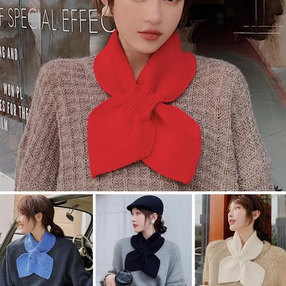 Женская Повседневная однотонная шаль с крестиком сохраняющая тепло на лямках