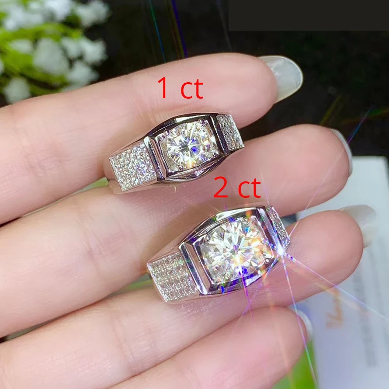 Женское серебряное кольцо с муассанитом ювелирное изделие из серебра 925 пробы