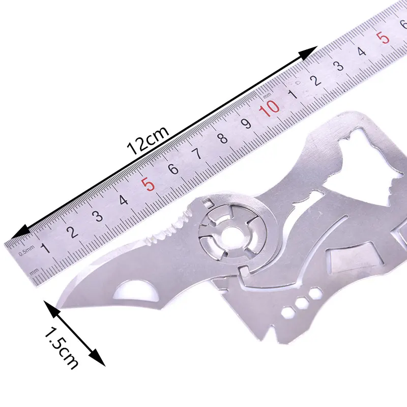 Multi-function Combination Tool 440 Stainless Steel Wallet Card Knife Portable Outdoor Pocket Tools | Спорт и развлечения