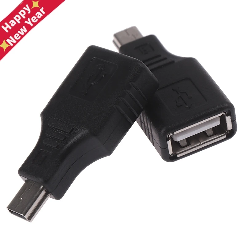 Переходник с Mini USB штекер на Гнездо разъем передача данных Синхронизация OTG