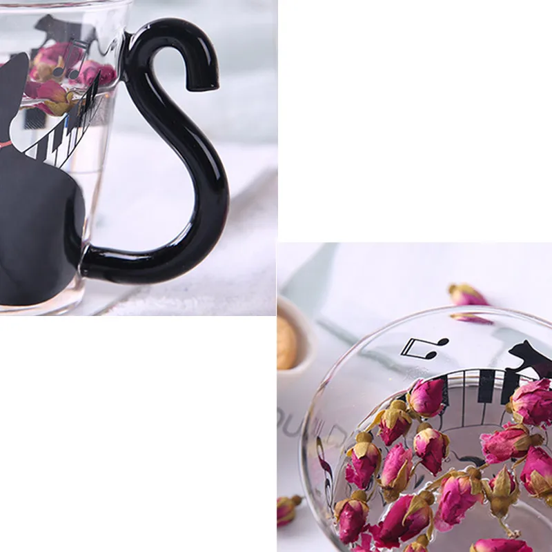 Drinking Insulation Double Wall Glass Tea Cup Double Coffee Mugs With the Handle Mugs Milk Creative Gift Drinkware